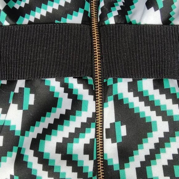 MILLY retro 50s-style fit flare dress abstract S 4 6 - Picture 2 of 9